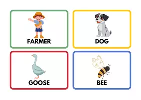 Vorschau - Bildkarten - Flashcards + Wortkarten (Farm animals) English - Seite 2