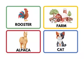 Vorschau - Bildkarten - Flashcards + Wortkarten (Farm animals) English - Seite 3