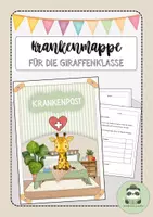 Vorschau - Poster - Krankenmappe Giraffenklasse | Krankenpost - Deckblatt