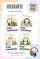 Vorschau - Anderer Materialtyp - Osterferien Grußkarte für deine Pinguinklasse - Deckblatt
