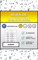 Vista previa - Hojas de trabajo - Domino | Suma de fracciones | Actividad Matemática - Portada