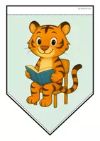 Vorschau - Mal- und Bastelvorlagen - Tigerklasse - Girlande (Schulstart) - Seite 3