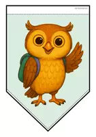 Vorschau - Mal- und Bastelvorlagen - Eulenklasse - Girlande (Schulstart) - Seite 2