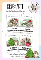 Vorschau - Anderer Materialtyp - Weihnachtsferien Grußkarte für deine Otterklasse - Deckblatt
