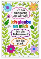 Vorschau - Mal- und Bastelvorlagen - Ausmalbilder zu positiven Affirmationen - Seite 1
