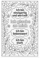 Vorschau - Mal- und Bastelvorlagen - Ausmalbilder zu positiven Affirmationen - Seite 2