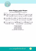 Vorschau - Arbeitsblätter - MUSIKPAKET mit Noten & MP3s - Guten Morgen, guten Morgen - Seite 1