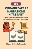 anteprima - Quiz - Organizzare la narrazione in tre parti - Pagina di copertina