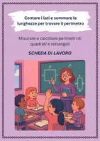 anteprima - Esercizi - Contare i lati e sommare le lunghezze per trovare il perimetro - Pagina di copertina