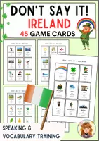 Vorschau - Spiele - Don’t Say It! – Ireland Vocabulary – Speaking Game for ESL - Deckblatt