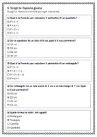 anteprima - Esercizi - Applicare le formule P=4×l per quadrati e P=2×(l+L) per rettangoli: misurare e calcolare perimetri di quadrati e rettangoli - Pagina 3