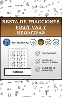 Vista previa - Juegos / Gamificación - Domino | Resta de fracciones positivas y negativas | Actividad Matemática - Portada