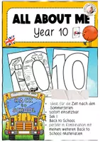 Vorschau - Arbeitsblätter - All about me 10. Klasse Steckbrief Englisch - Deckblatt
