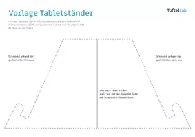 Vorschau - Mal- und Bastelvorlagen - Bastelvorlage: Tabletständer - Seite 1