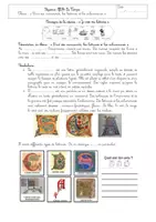 Aperçu - Préparation de séance / Séance complète - Trace écrite PEAC - Arts visuels - Lettrine et enluminure - Page de couverture