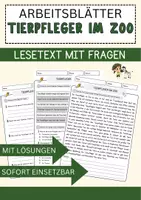Vorschau - Arbeitsblätter - Unterrichtsmaterial Berufe: Lesetexte, Quizfragen und Reflexionsaufgaben - Deckblatt
