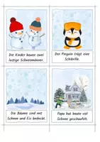 Vorschau - Arbeitsblätter - Laufdiktat Winter Klasse 2 / 3 - Seite 1