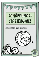 Vorschau - Arbeitsblätter - Schöpfungsspaziergang (Arbeitsblatt) - Deckblatt