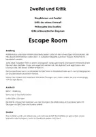 Vorschau - Spiele - Zweifel und Kritik (Escape Room) - Deckblatt