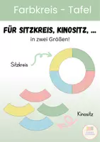 Vorschau - Fördermaterial/Inklusion - Farbkreis Tafel pastell - Sitzkreis, Stuhlkreis, Kinositz - Deckblatt