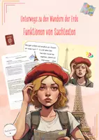 Vorschau - Stundenentwürfe - Die Funktionen eines Sachtext - Unterwegs in Paris (Deutsch, Klasse 5-7) - Deckblatt
