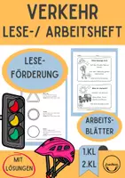 Vorschau - Arbeitsblätter - Arbeitsheft Strassenverkehr Arbeitsblätter Grundschule - Deckblatt