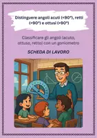 anteprima - Esercizi - Distinguere angoli acuti, retti e ottusi - Pagina di copertina
