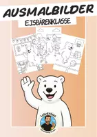 Vorschau - Arbeitsblätter - Ausmalbilder Eisbären-Klassentier - Deckblatt