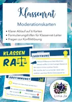 Vorschau - Anderer Materialtyp - Moderationskarten für den Klassenrat - Deckblatt