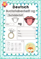 Vorschau - Arbeitsblätter - Miniheft zum Buchstaben ng - Deckblatt