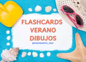 Vista previa - Tarjetas / Manipulativos - FLASHCARDS VERANO DIBUJOS @mamaestra_mar - Portada