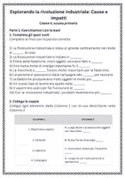 anteprima - Esercizi - Esplorando la rivoluzione industriale - Cause e impatti - Scheda di lavoro - Pagina 1