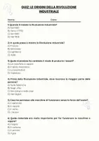 anteprima - Quiz - Le origini della rivoluzione industriale - Quiz - Pagina 1