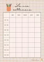 anteprima - Altro tipo di materiale - 📝 La mia settimana | Planning GRATUITO per insegnanti - Pagina di copertina