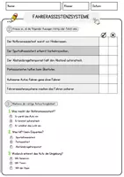 Vorschau - Arbeitsblätter - Fahrerassistenzsysteme Arbeitsblätter mit Fragen + Lösungen AB - Seite 2