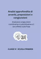 anteprima - Quiz - Analizzare congiunzioni coordinative e subordinative e il loro effetto sulla frase - Quiz - Pagina di copertina
