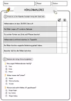 Vorschau - Arbeitsblätter - Höhlenmalerei Arbeitsblätter mit Fragen + Lösungen AB - Seite 2