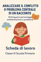 anteprima - Schede informative - Analizzare il conflitto o problema centrale di un racconto - Pagina di copertina