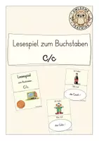 Vorschau - Spiele - Lesespiel zum Buchstaben C/c (Kl. 1/2) - Deckblatt