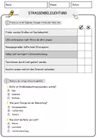 Vorschau - Arbeitsblätter - Straßenbeleuchtung Arbeitsblätter mit Fragen + Lösungen AB - Seite 2