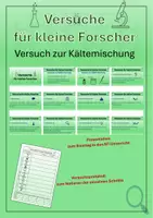 Vorschau - Arbeitsblätter - Versuche für kleine Forscher - Versuch zur Kältemischung Präsentation - Deckblatt