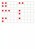 Vorschau - Fördermaterial/Inklusion - Zehnerfeldkarten Blitzblick Zahlenblick Schülergröße - Seite 1