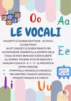 anteprima - Esercizi - LE VOCALI - Pagina di copertina