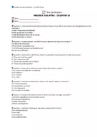 Aperçu - Tests - 📘 4 évaluations de lecture sur «Le Petit Prince» de Antoine de Saint-Exupéry (versions A/B) – pour un contrôle ciblé chapitre par chapitre en classe - Page 1