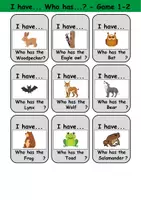 Vorschau - Spiele - I have... Who has...? (Forest animals) Ich habe, wer hat? Englisch - Seite 2