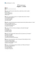 Aperçu - Tests - 📘 4 évaluations de lecture sur «Le Horla» de Guy de Maupassant (versions A/B) – pour un contrôle ciblé chapitre par chapitre en classe - Page 1