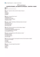 Aperçu - Tests - 📘 4 évaluations de lecture sur «La rivière à l’envers – Tome 1» de Jean-Claude Mourlevat (versions A/B) – pour un contrôle ciblé chapitre par chapitre en classe - Page 1