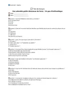 Aperçu - Tests - 📘 5 évaluations de lecture sur «Matilda» de Roald Dahl (versions A/B) – pour un contrôle ciblé chapitre par chapitre en classe - Page 1