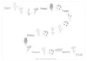 Vorschau - Unterrichtsreihen - Würfelspiel Frühblüher - DaZ/DaF - in Farbe & SW - Seite 3