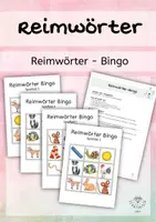 Vorschau - Spiele - Reimwörter - Bingo - Deckblatt